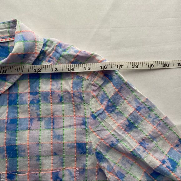 Pilcro x Anthropologie The Cate Tie-Dye Button Down Top Size Medium - Picture 14 of 16